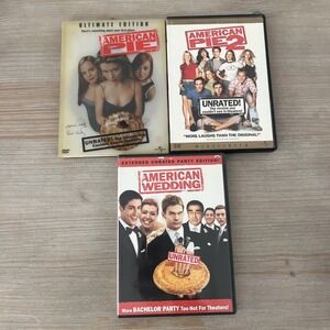 Lot of 3  DVDs: American Pie Ultimate Edition, American Pie 2, American Wedding